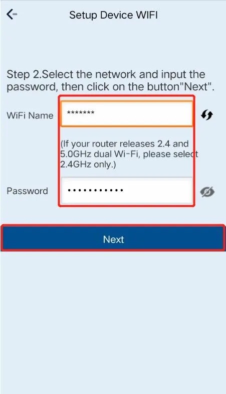 The network configuration step 4 (A)